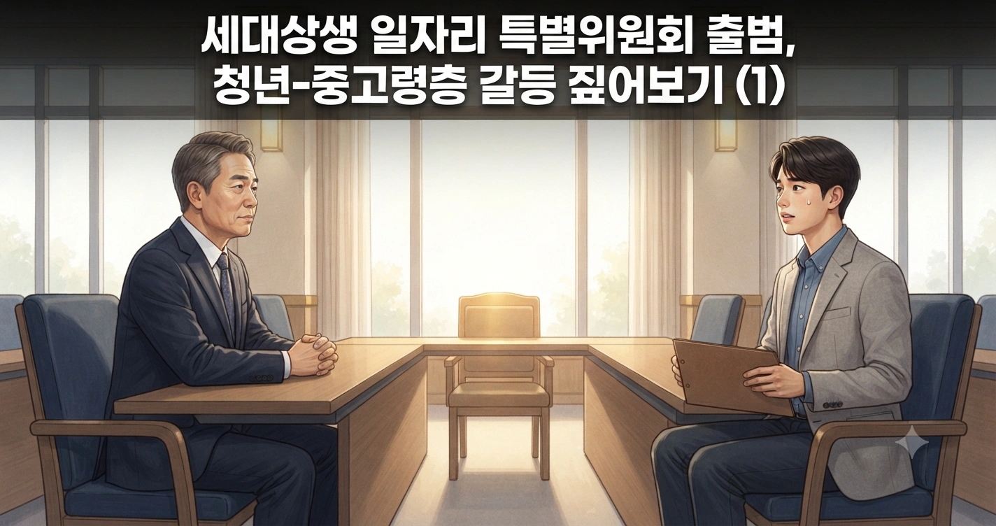 세대상생 일자리 특별위원회 출범, 청년-중고령층 갈등 짚어보기 (1)