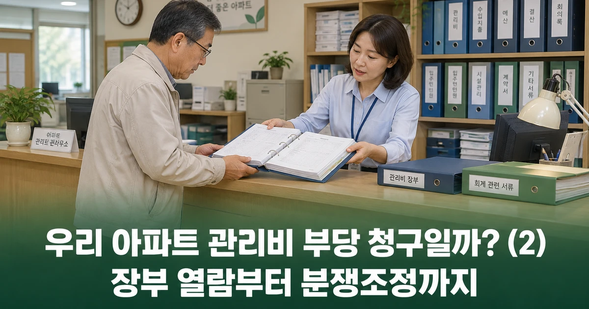 우리 아파트 관리비 부당 청구일까? (2) - 장부 열람부터 분쟁조정까지