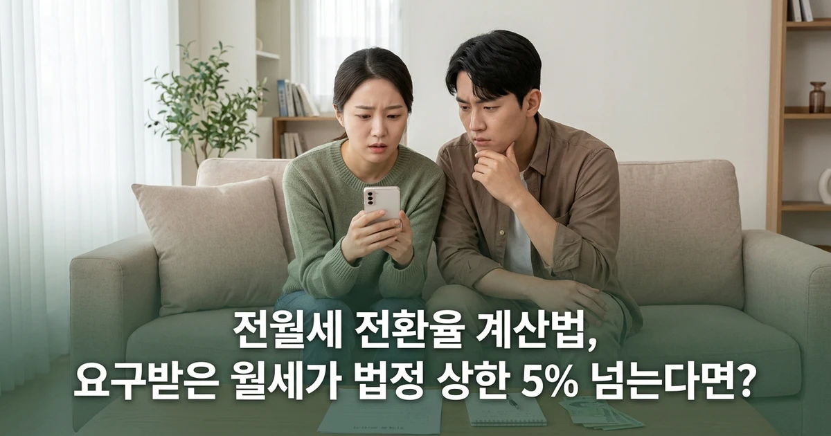 전월세 전환율 계산법, 요구받은 월세가 법정 상한 5% 넘는다면?