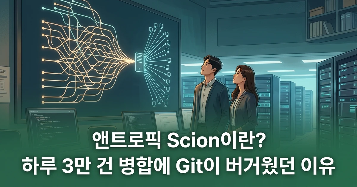 앤트로픽 Scion이란? 하루 3만 건 병합에 Git이 버거웠던 이유