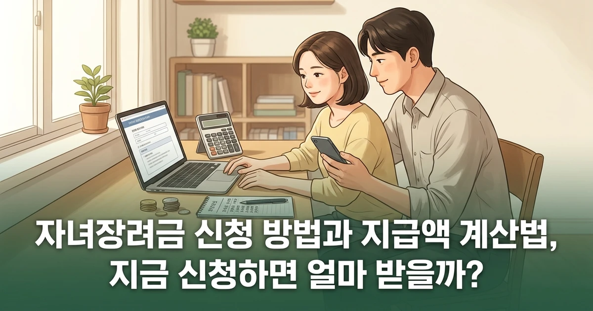 자녀장려금 신청 방법과 지급액 계산법, 지금 신청하면 얼마 받을까?