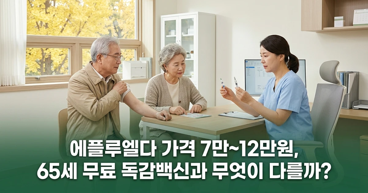 에플루엘다 가격 7만~12만원, 65세 무료 독감백신과 무엇이 다를까?